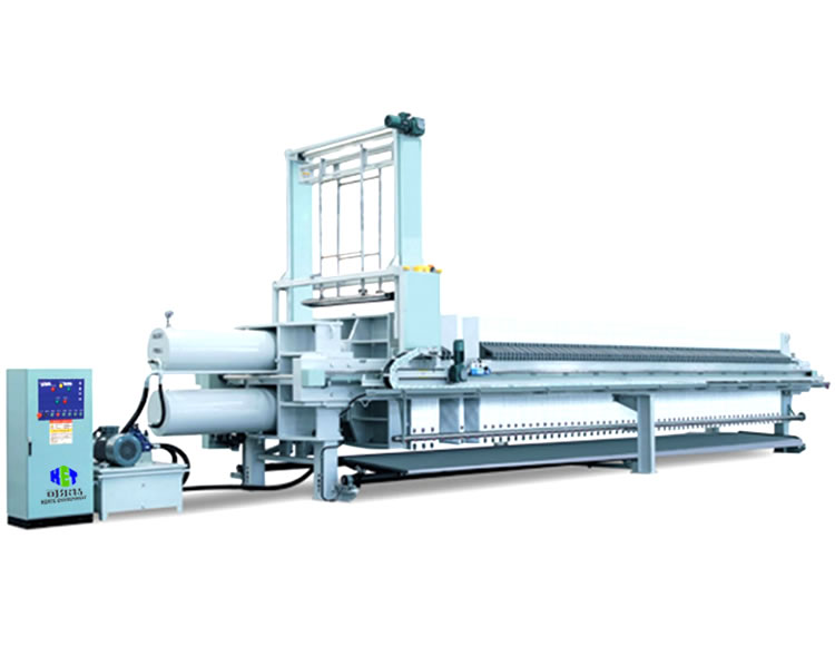 High pressure membrane automatic cleaning filter press